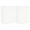vidaXL Sieninės TV spintelės, 2vnt., baltos, 40,5x30x60cm, mediena