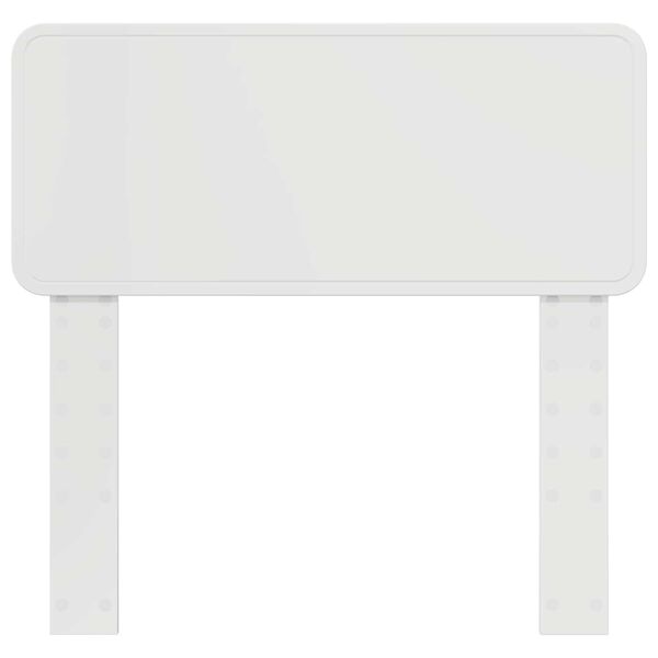 vidaXL Galvūgalis Blizgus baltas 75 cm Apdirbta mediena