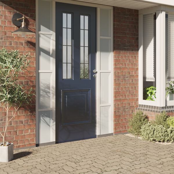 vidaXL Langų plėvelė, pilkos spalvos, 45x2000cm, PVC, matinė