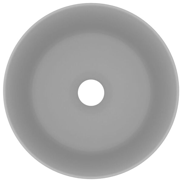 vidaXL Prabangus praustuvas, matinis pilkas, 40x15cm, keramika