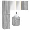 vidaXL Vonios spintos komplektas 5 pcs Pilka Sonoma