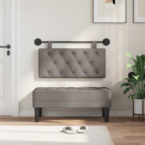 vidaXL Kabantysis galvūgalis Taupe 100 x 55 x 7 cm audinys