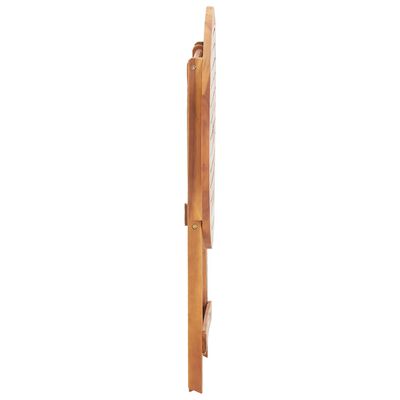 vidaXL Sulankstomas sodo stalas, 60x75cm, akacijos medienos masyvas