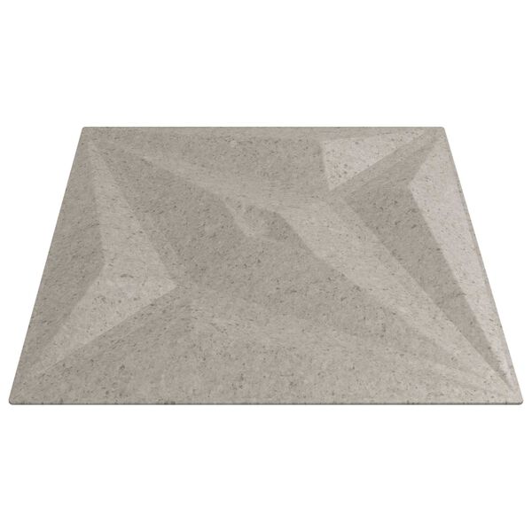 vidaXL Sienų plok&scaron;tės 24 pcs Star Beton 50 x 50 cm XPS Putplastis