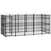 vidaXL Lauko voljeras &scaron;unims, plienas, 9,22m&sup2;