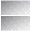 vidaXL Laiptų danga Stačiakampio 2 pcs Sidabro 80 x 40 cm Aliuminis