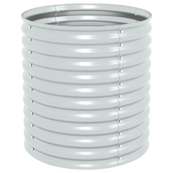 vidaXL Lovelis, sidabrinis, 80x80x81cm, plienas, aukštas