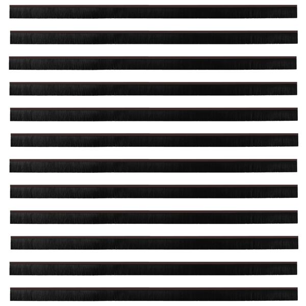 vidaXL Savaranki&scaron;kai klijuojami durų &scaron;epetėlių sandarikliai 12 pcs