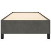 vidaXL Lovos rėmas be čiužinio, tamsiai pilkas, 90x200cm, aksomas