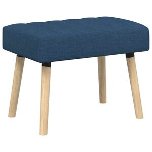 vidaXL Kanalo pamink&scaron;tintas suolas Mėlyna 60 x 40 x 45 cm Audinys
