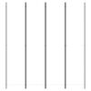 vidaXL Kambario pertvara, 4 dalių, baltos spalvos, 200x220cm, audinys