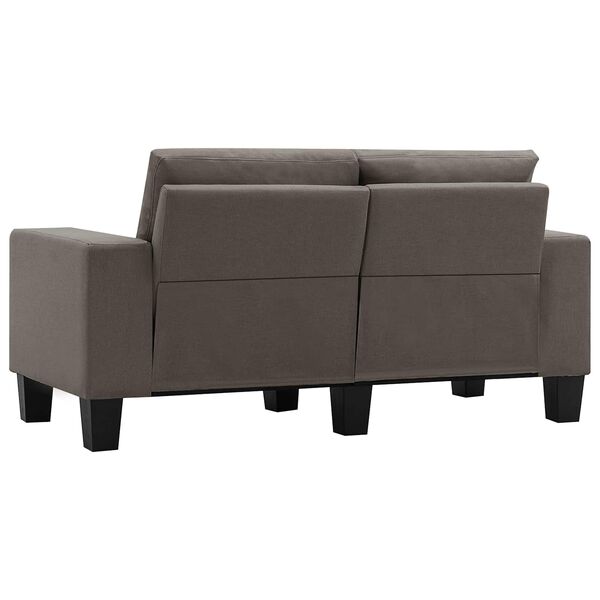 vidaXL Sofa Taupe Dvivietės audinys