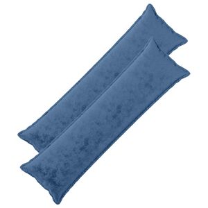 vidaXL Pagalvėlės užvalkalas 2 vnt. HOUTEN &Scaron;viesiai mėlyna 40 x 145 cm