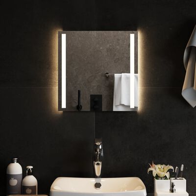 vidaXL Vonios kambario LED veidrodis, 40x40cm