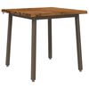 vidaXL 70 x 70 x 75 cm Kietos akacijos mediena Natūralus ir kava