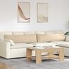 vidaXL Sofa Pagalvės 2 pcs Kreminė 145 x 40 cm audinys