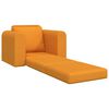 vidaXL Sofa lova Tamsiai geltona 98 x 71 x 83 cm audinys