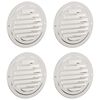 vidaXL Oro ventiliacijos dangčiai 4 vnt. Sidabro 100 mm