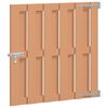 vidaXL Sodo vartai 100 x 100 cm WPC ir aliuminis Ruda