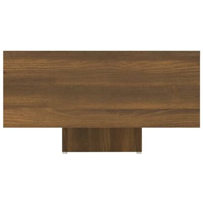 vidaXL Kavos staliukas, rudas ąžuolo, 85x55x31cm, apdirbta mediena