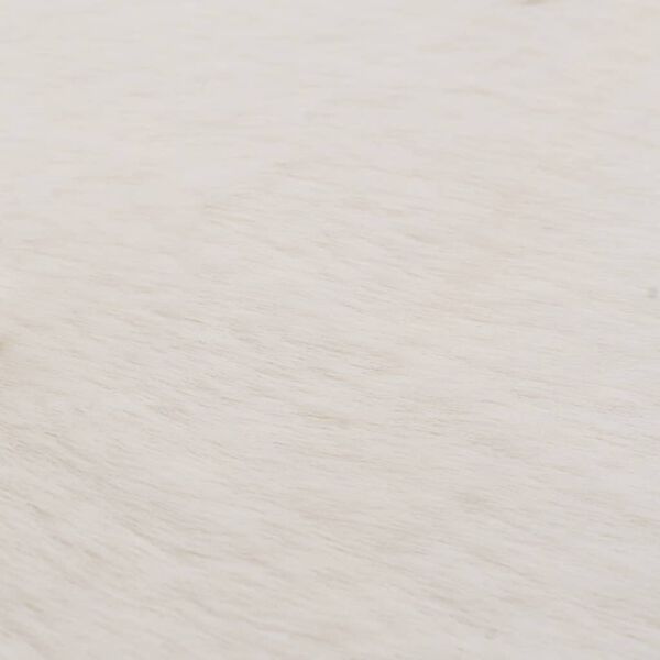 vidaXL Kilimas, kreminės spalvos, 160x230cm, dirbtinis triu&scaron;io kailis