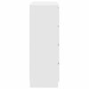 vidaXL Šoninė spintelė, baltos spalvos, 80x35x99 cm, apdirbta mediena