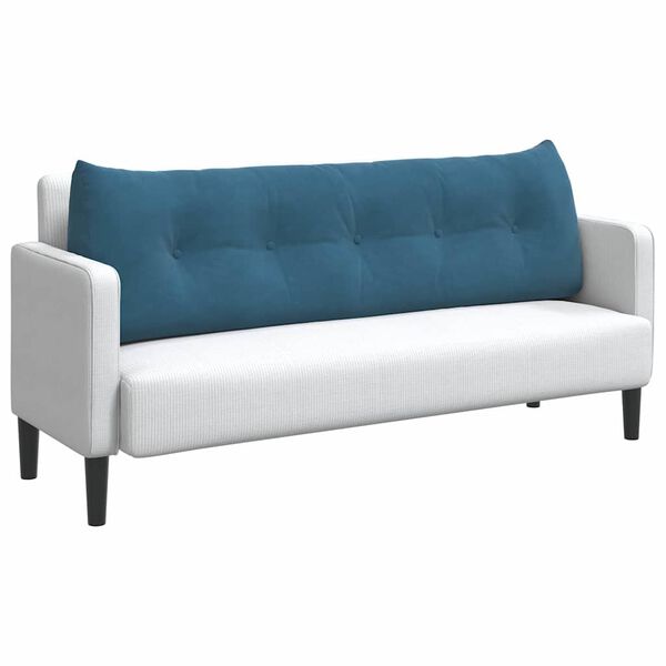 vidaXL Apsaugos Pagalvė Mėlyna 160 x 24 x 50 cm Aksomas