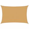 vidaXL Burė nuo saulės, smėlio, 3,5x4,5m, HDPE, 160g/m&sup2;, stačiakampė