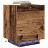 vidaXL &Scaron;alia lovos spintelė 2 pcs Senas medis 45 x 40 x 55 cm