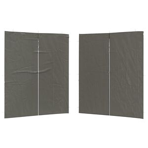 vidaXL &Scaron;ventinės palapinės &scaron;oninė siena 2 vnt. 200 x 195 cm Antracito