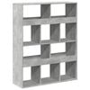 vidaXL Kambario pertvara, betono pilka, 100x33x125,5cm, mediena