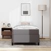 vidaXL Lovos rėmas su čiužiniu Pilka 80 x 200 cm audinys