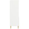 vidaXL Komoda, baltos spalvos, 40x36x110cm, apdirbta mediena