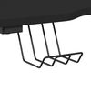 vidaXL Žaidimų stalas su ZZ formos kojelėmis, juodas, 90x60x75cm