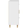 vidaXL Šoninė spintelė, baltos spalvos, 69,5x34x90cm, apdirbta mediena