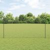 vidaXL Tvora su stulpais Pilka 1,6 x 25 m Plienas ir PVC