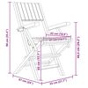 vidaXL Sulankstomos sodo kėdės, 4vnt., 55x61x90cm, tikmedžio masyvas