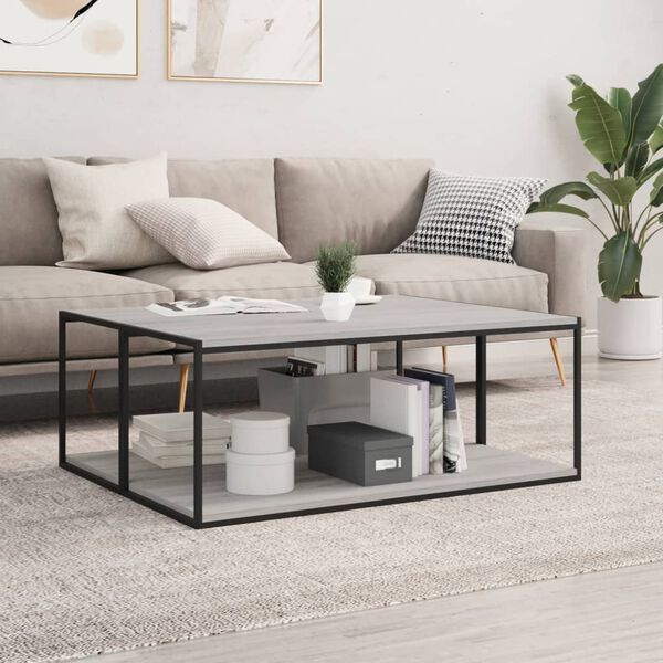 vidaXL Sieninės lentynos, 4vnt., pilkos ąžuolo, 100x40x1,5cm, mediena