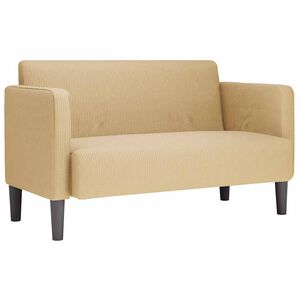 vidaXL Loveseat sofa, pilkai žalia, 109cm, velvetinis audinys