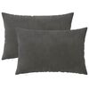 vidaXL Pagalvėlės užvalkalas 2 pcs HEERLEN Tamsiai pilka 30 x 50 cm