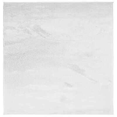 vidaXL Kilimas OVIEDO, pilkos spalvos, 240x240cm, trumpi šereliai