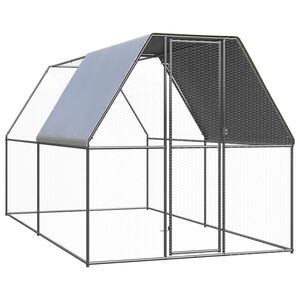 vidaXL Lauko narvas vi&scaron;čiukams, 2x4x2m, galvanizuotas plienas