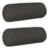 vidaXL Pagalvėlės užvalkalas 2 pcs HEERLEN Tamsiai pilka &Oslash; 15 x 40 cm