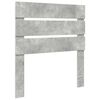 vidaXL Lovos rėmas su stalčių Betono pilko ir sidabro 70 x 190 cm