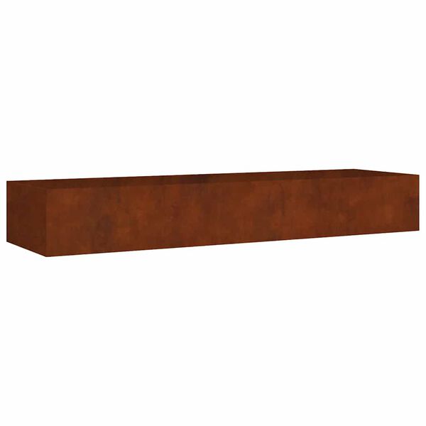 vidaXL Auk&scaron;tas sodo lovelis, 280x80x40cm, Corten plienas