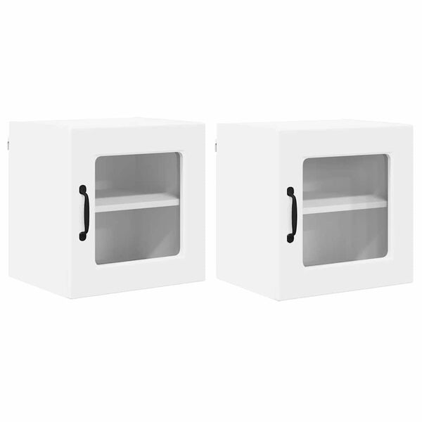 vidaXL Virtuvės spintelė 2 pcs Balta 40 x 31 x 40 cm Apdirbta mediena