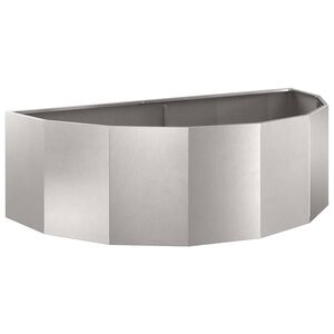 vidaXL Lovelis Sidabro 120 x 60 x 35 cm Nerūdijantis Plienas