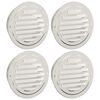 vidaXL Oro ventiliacijos dangčiai 4 vnt. Sidabro 125 mm