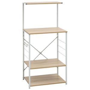 vidaXL Spintelė mikrobangų krosnelei, ąžuolo, 60x39,6x123cm, mediena