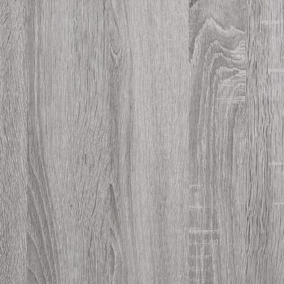 vidaXL Vinilinių plokštelių spintelė, pilka, 85x38x48cm, mediena